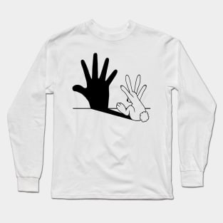 Rabbit Hand Shadow Classic Long Sleeve T-Shirt